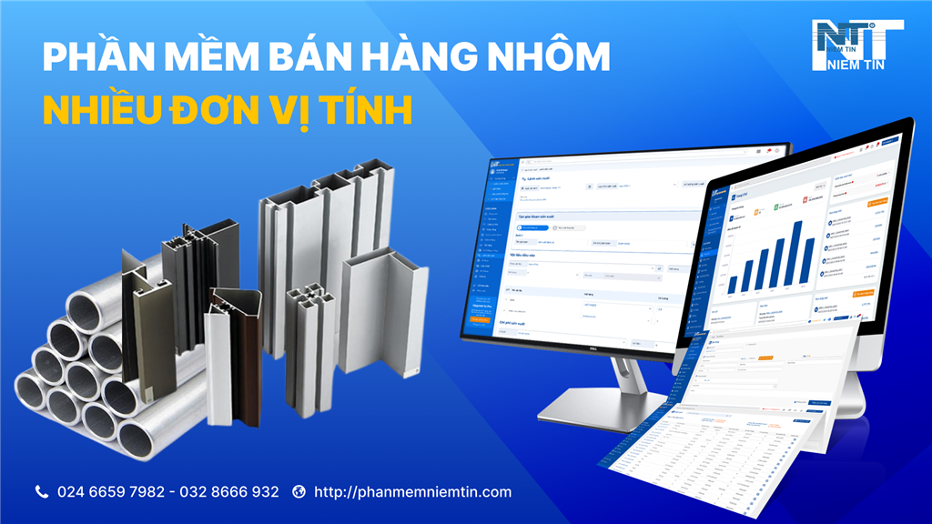 Phần mềm bán hàng nhôm nhiều đơn vị tính 