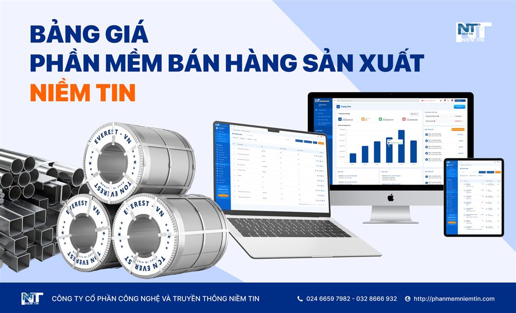 Bảng giá phần mềm bán hàng sản xuất Niềm Tin