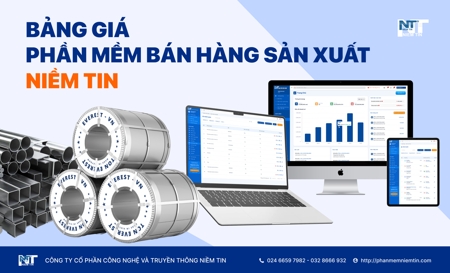 BẢNG GIÁ PHẦN MỀM BÁN HÀNG SẢN XUẤT NIỀM TIN