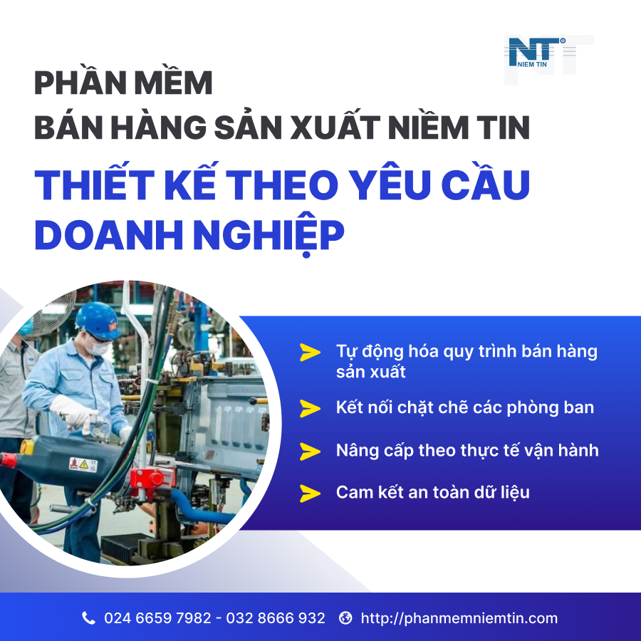 Phần mềm bán hàng sản xuất tôn thép Niềm Tin được hàng ngàn doanh nghiệp tôn thép tin dùng