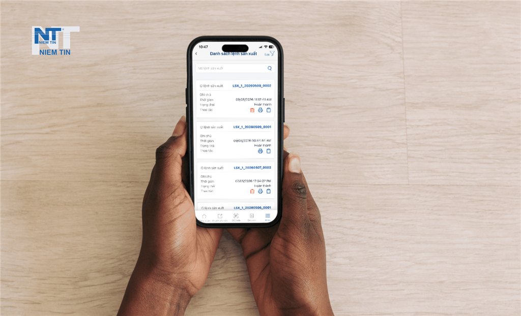 App quản lý sản xuất giúp kết nối hiệu quả giữa văn phòng và nhân công xưởng