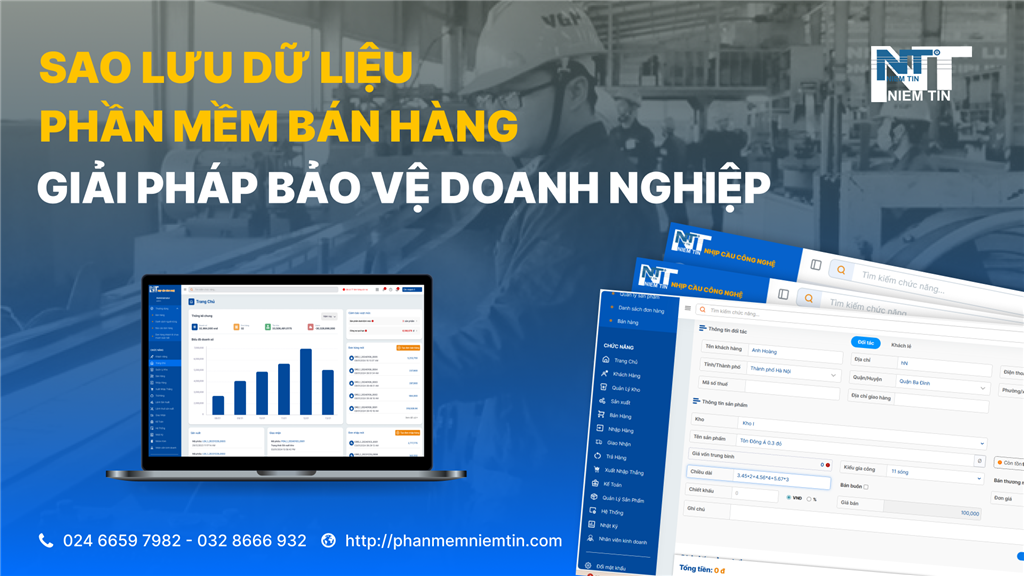 Sao lưu dữ liệu phần mềm bán hàng - Giải pháp bảo vệ doanh nghiệp