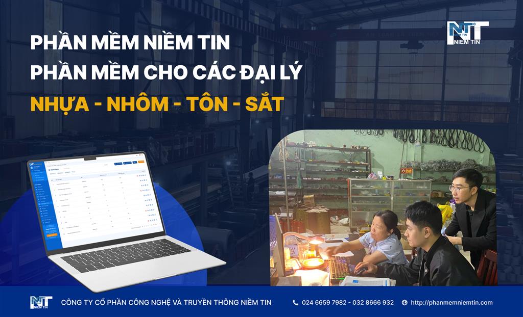 Phần mềm cho các đại lý nhựa nhôm tôn sắt