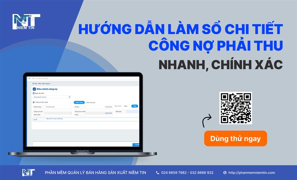 Hướng dẫn làm sổ chi tiết công nợ phải thu