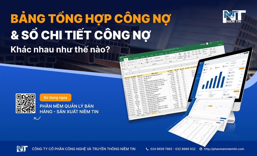 Bảng tổng hợp công nợ và sổ chi tiết công nợ khác nhau như thế nào?