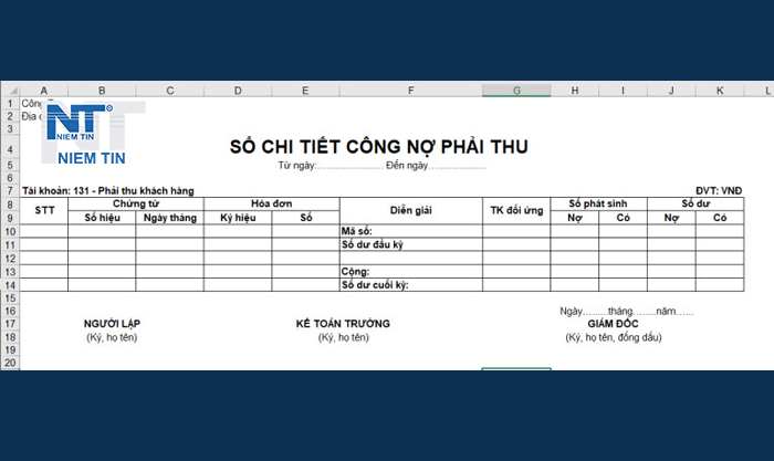 Sổ chi tiết công nợ phải thu là gì?
