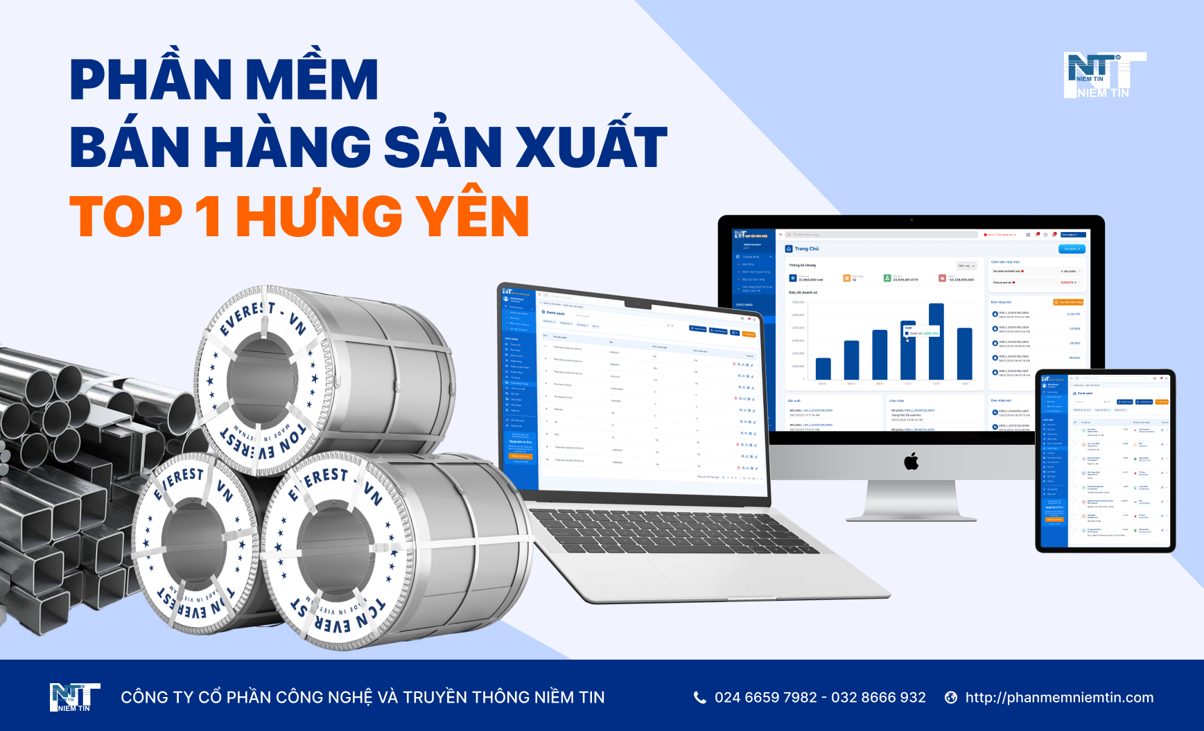 PHẦN MỀM BÁN HÀNG SẢN XUẤT TÔN SẮT THÉP TOP 1 HƯNG YÊN