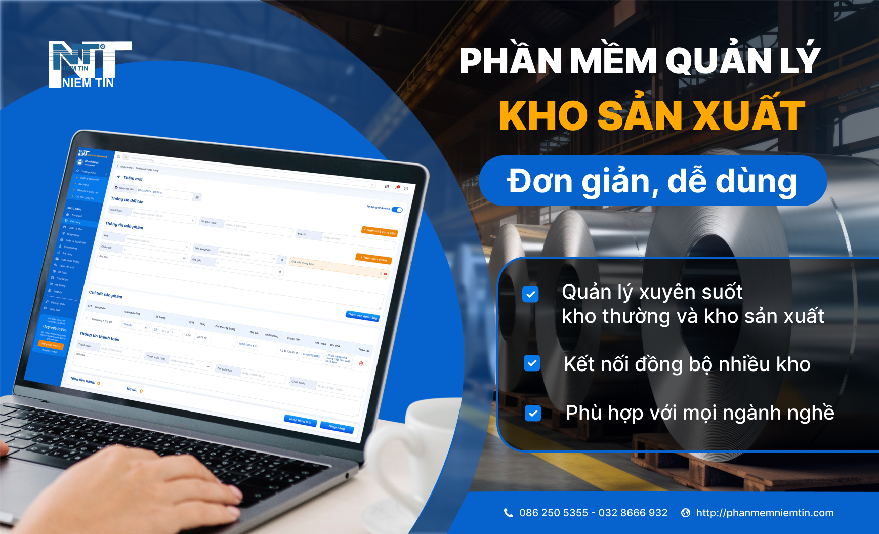 PHẦN MỀM QUẢN LÝ KHO SẢN XUẤT HIỆU QUẢ, DỄ DÙNG 
