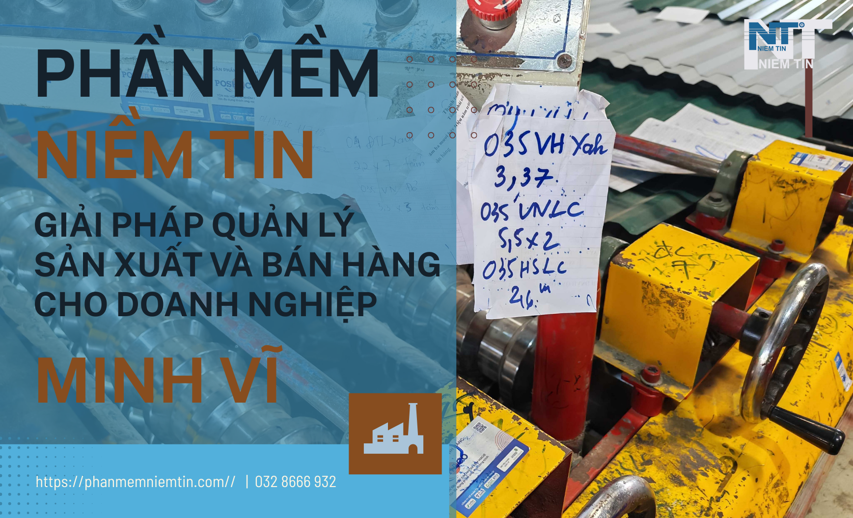 PHẦN MỀM SẢN XUẤT VÀ BÁN HÀNG NIỀM TIN - GIẢI PHÁP CHO DOANH NGHIỆP TÔN THÉP MINH VĨ