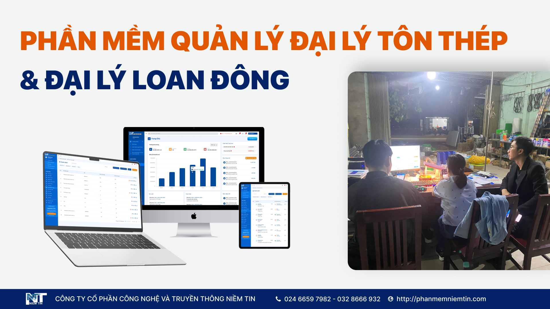 PHẦN MỀM QUẢN LÝ ĐẠI LÝ TÔN THÉP NIỀM TIN - GIẢI PHÁP CHO CHỦ ĐẠI LÝ NGẠI CÔNG NGHỆ