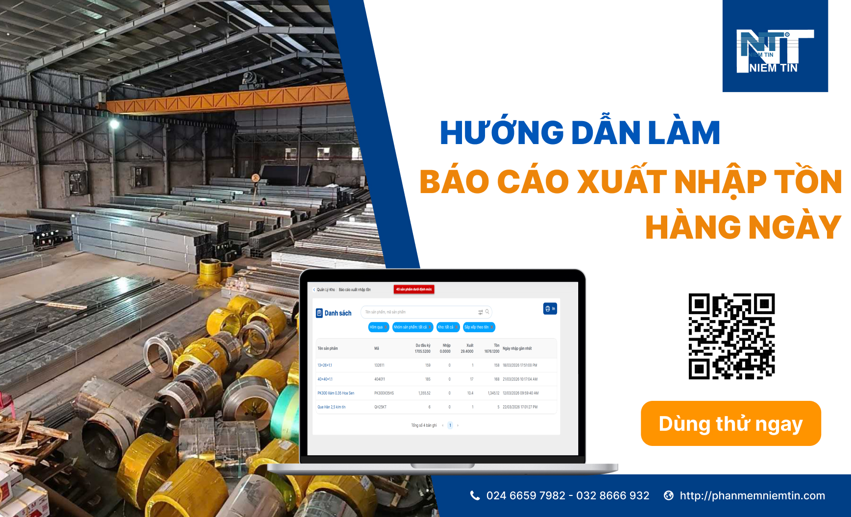 HƯỚNG DẪN LÀM BÁO CÁO XUẤT NHẬP TỒN HÀNG NGÀY