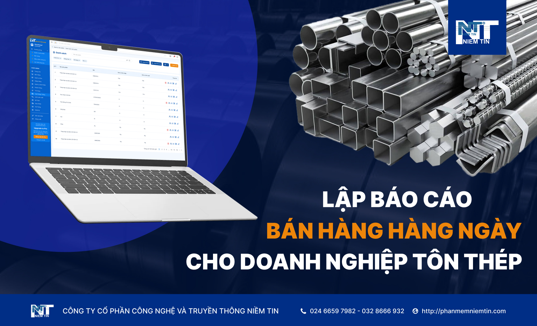 HƯỚNG DẪN LẬP BÁO CÁO BÁN HÀNG HÀNG NGÀY CHO DOANH NGHIỆP TÔN THÉP