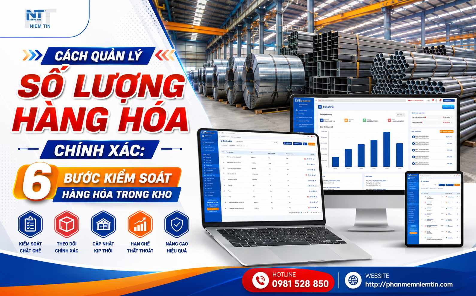 CÁCH QUẢN LÝ SỐ LƯỢNG HÀNG HÓA CHÍNH XÁC: 6 BƯỚC KIỂM SOÁT HÀNG HÓA TRONG KHO