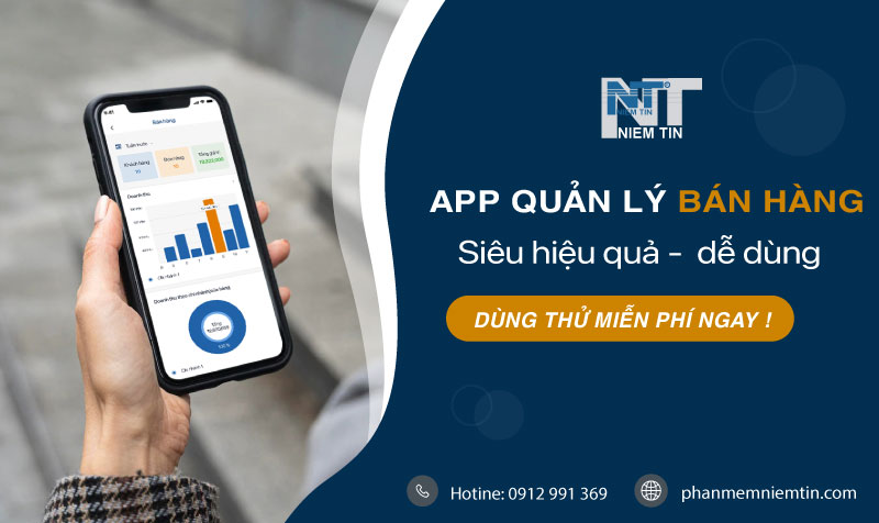 app quản lý bán hàng trên điện thoại