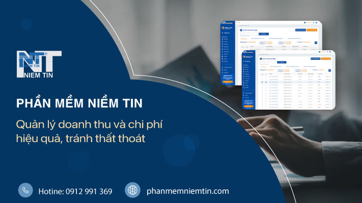 phần mềm Niềm Tin quản lý doanh thu và chi phí tốt nhất